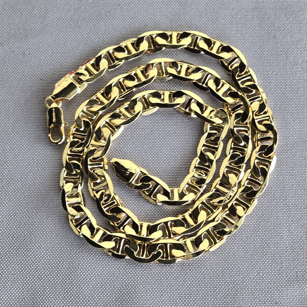 *14K GP 23" MARINER Link Gold CHAIN Necklace**VERY NICE QUALITY** BEAUTIFUL